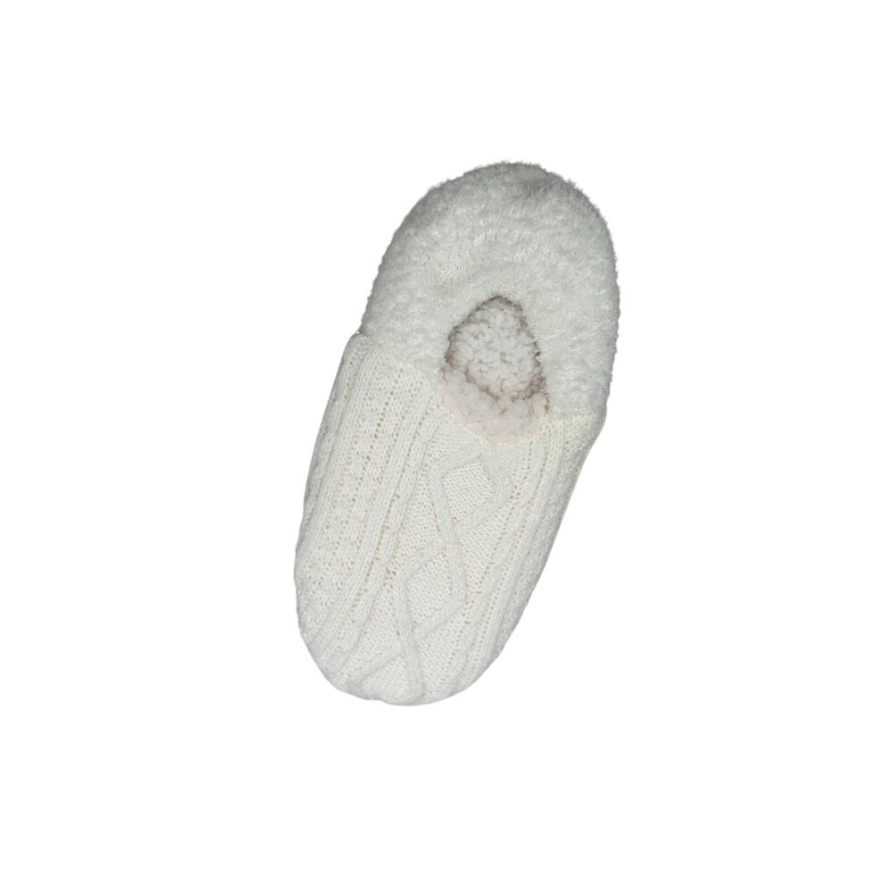 Northeast Outfitters Cozy Cabin Women's Diamond Knit Slippers S/M Cream